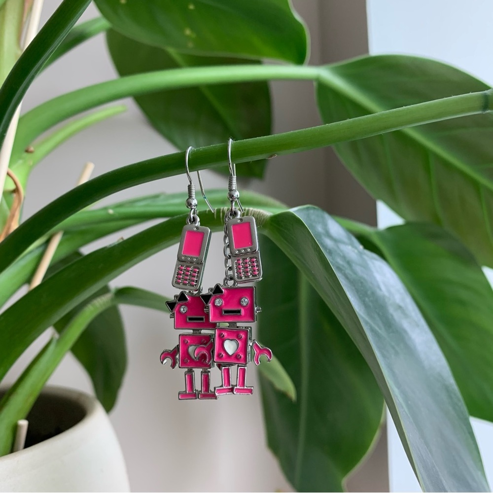 Eclectic Robot droop Earrings